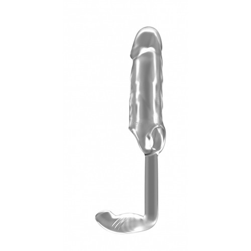 Nr. 38 - Penis Verlängerung Ärmel und Plug - Transparent