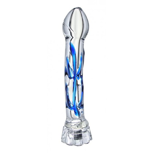 Chakra Beleuchteter Glas-Dildo