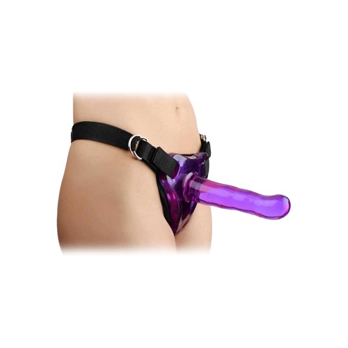 Easy Rider Umschnalldildo-Harness in Violett