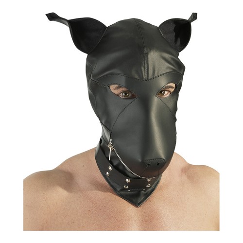 Lederimitat Dog Mask