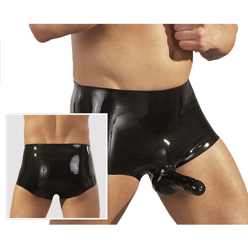 Boxershort aus Latex mit Penishülle