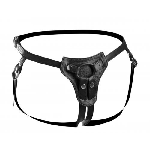 Harness aus Premium Leder mit vollständigem Zugang