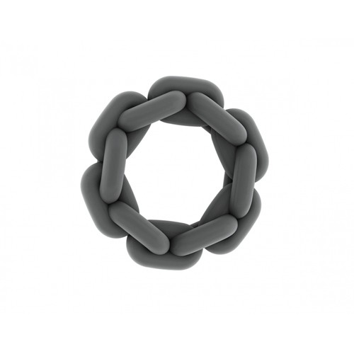 NO. 5 Chain Cockring Grey