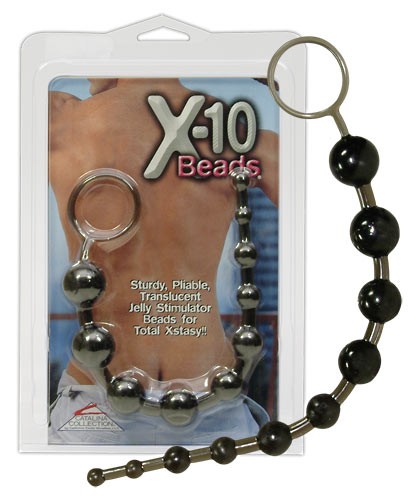 X-10 Beads Schwarz