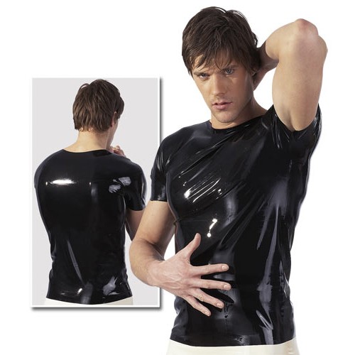 Latex T-Shirt schwarz