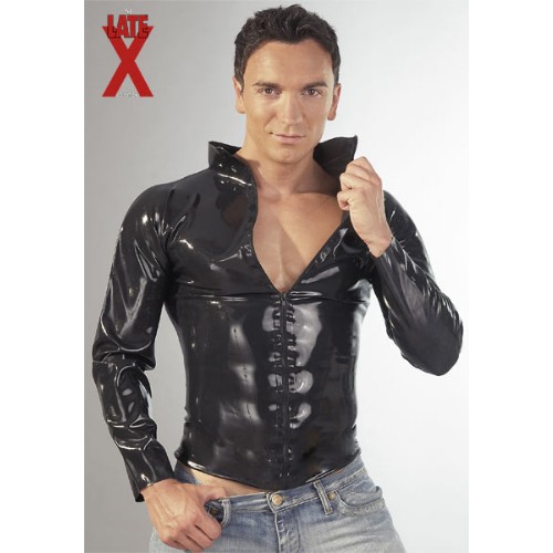 Latex-Shirt mit Zip