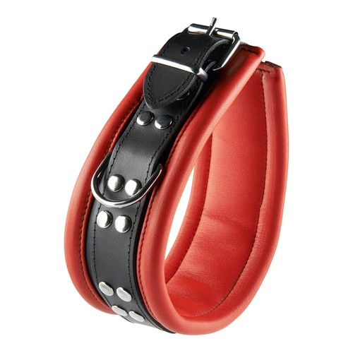 Reizvolles Halsband in Schwarz und Rot